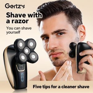 1pc Floating 5-Blade Electric Shaver for Men, USB Rechargeable Full Body Shaver, Father's Day Gift